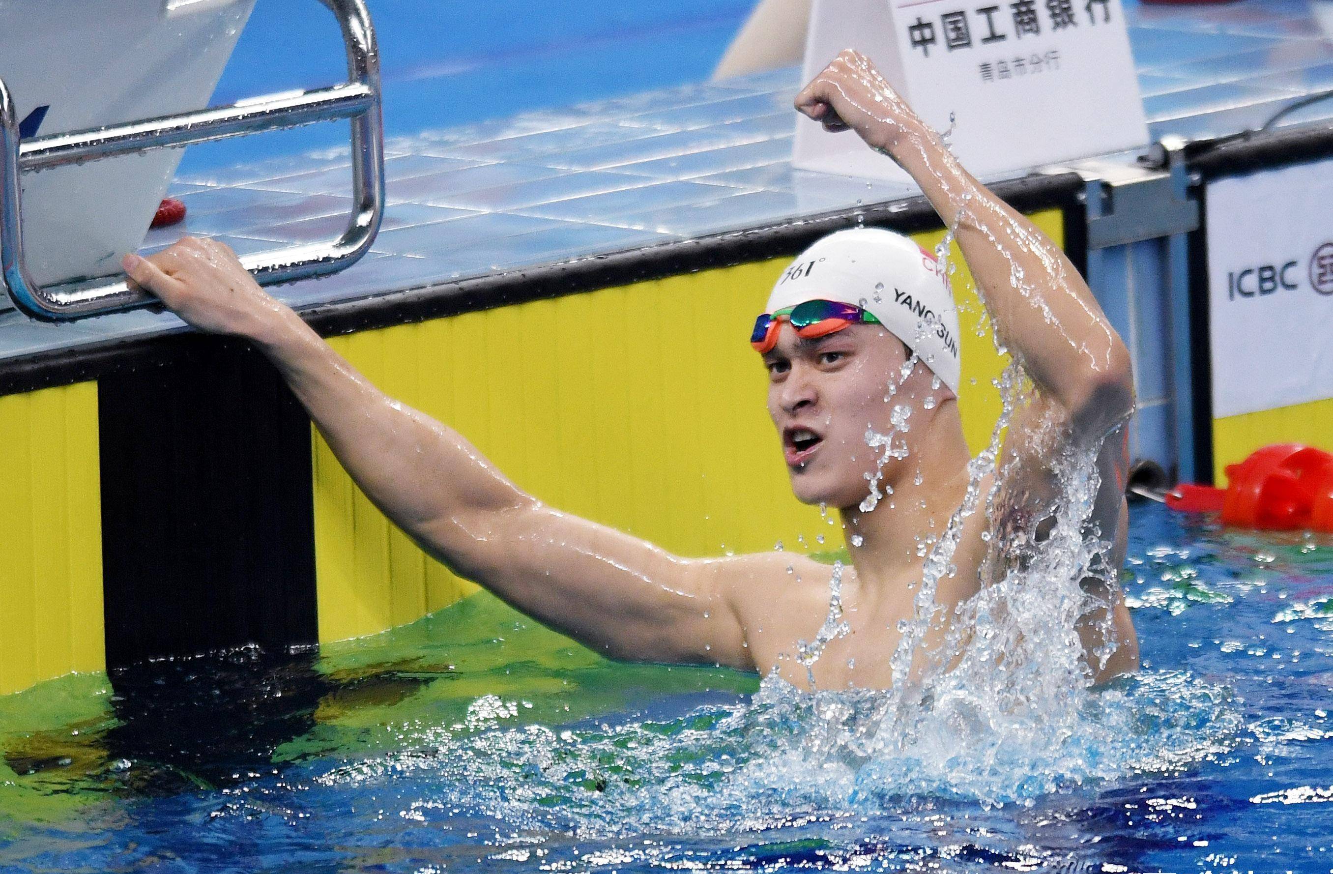 孙杨在香港的比赛中落败 孙杨在香港的比赛中落败