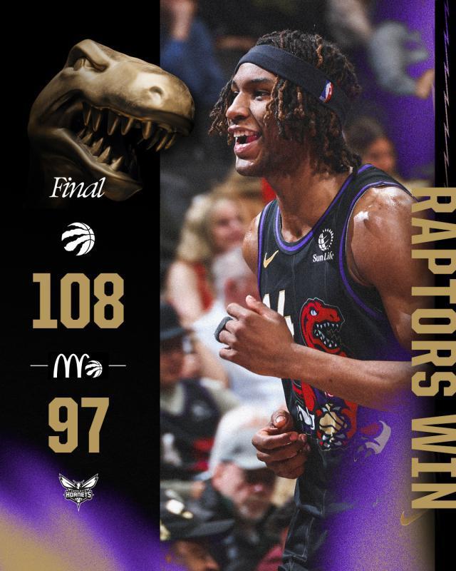 猛龙客场力克黄蜂,继续保持强势 猛龙客场力克黄蜂,继续保持强势